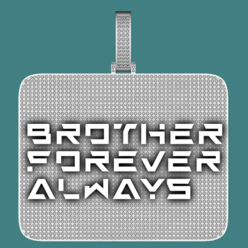 CUSTOM LETTER NECKLACE 3D BIG SQUARE sold by The GUU Shop