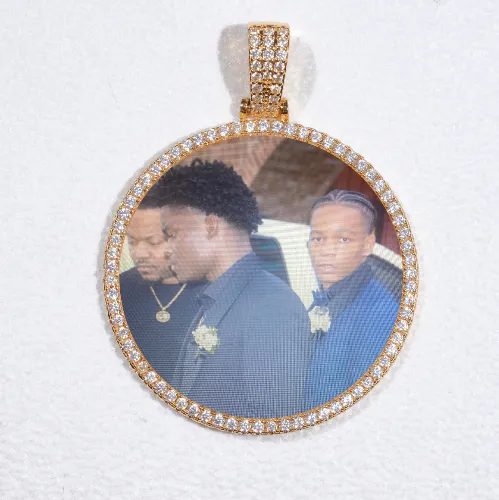 MEDIUM 3D CIRCLE CUSTOM PICTURE PENDANT sold by The GUU Shop