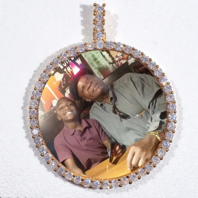 LARGE 3D CIRCLE CUSTOM PICTURE PENDANT sold by The GUU Shop