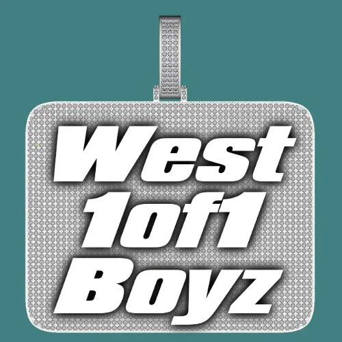 CUSTOM LETTER NECKLACE 3D BIG SQUARE sold by The GUU Shop