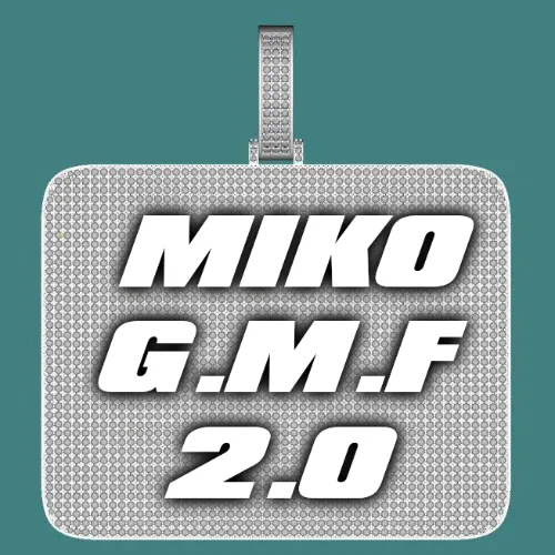 CUSTOM LETTER NECKLACE 3D BIG SQUARE sold by The GUU Shop