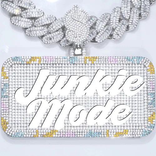 CUSTOM LETTER NECKLACE 3D COLORFUL SQUARE sold by The GUU Shop