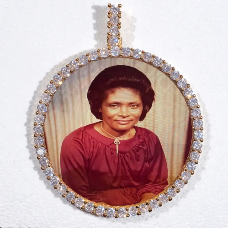 LARGE 3D CIRCLE CUSTOM PICTURE PENDANT sold by The GUU Shop