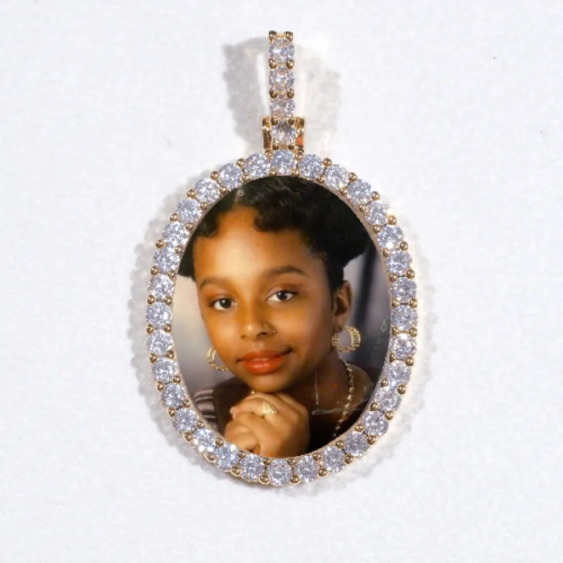 3D Oval Custom Picture Pendant sold by The GUU Shop