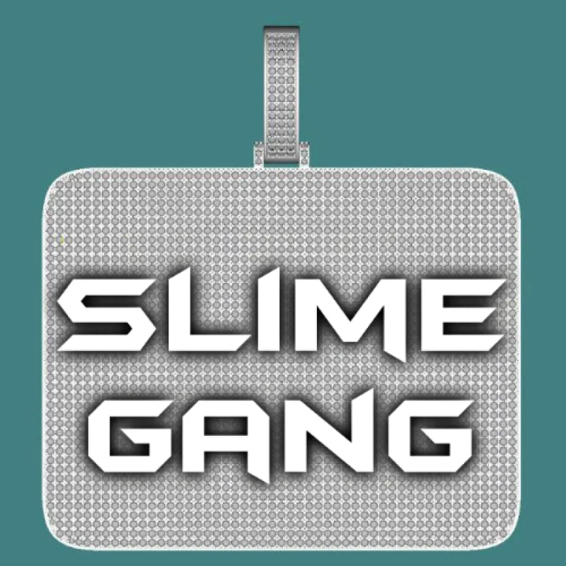 CUSTOM LETTER NECKLACE 3D BIG SQUARE sold by The GUU Shop