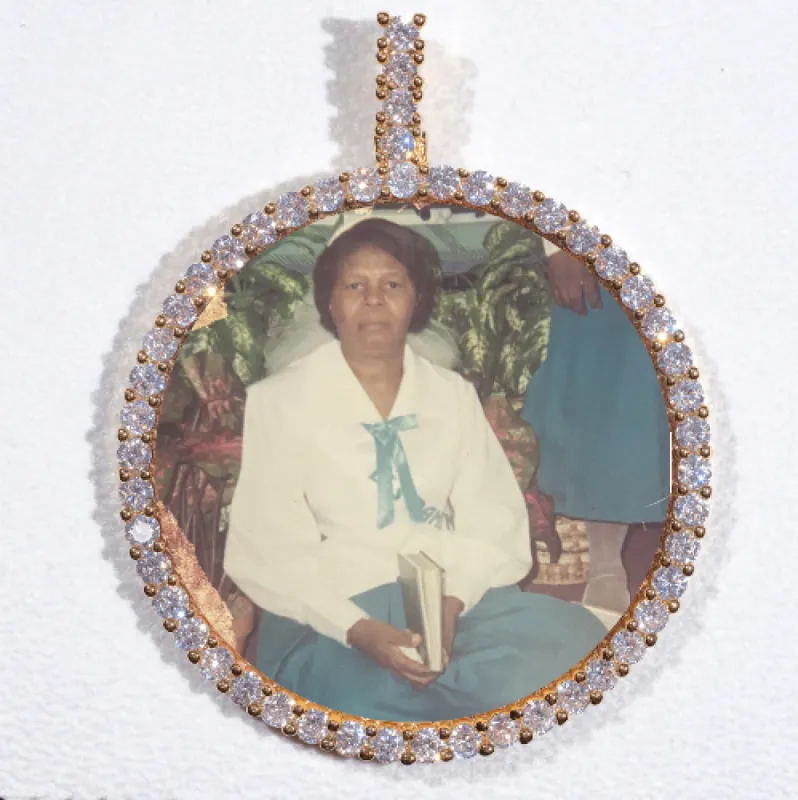 LARGE 3D CIRCLE CUSTOM PICTURE PENDANT sold by The GUU Shop