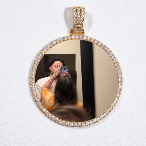 MEDIUM 3D CIRCLE CUSTOM PICTURE PENDANT sold by The GUU Shop