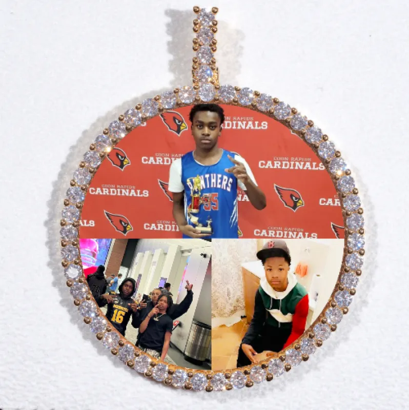 LARGE 3D CIRCLE CUSTOM PICTURE PENDANT sold by The GUU Shop
