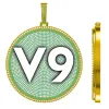 CUSTOM LETTER NECKLACE 3D BIG DISC sold by The GUU Shop