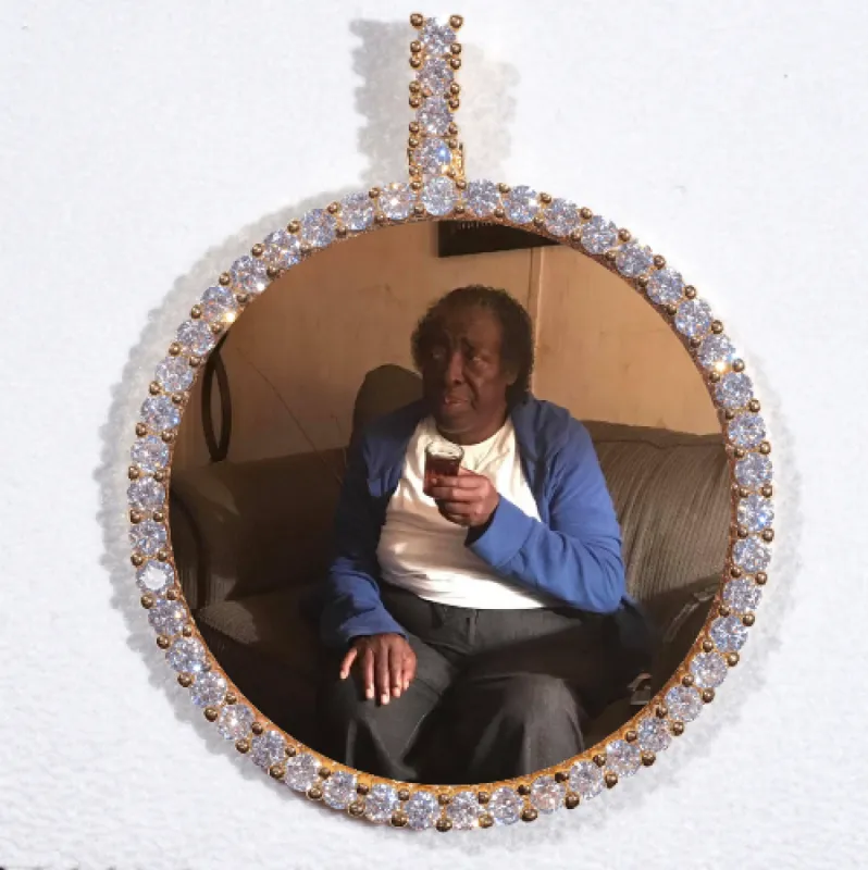 LARGE 3D CIRCLE CUSTOM PICTURE PENDANT sold by The GUU Shop