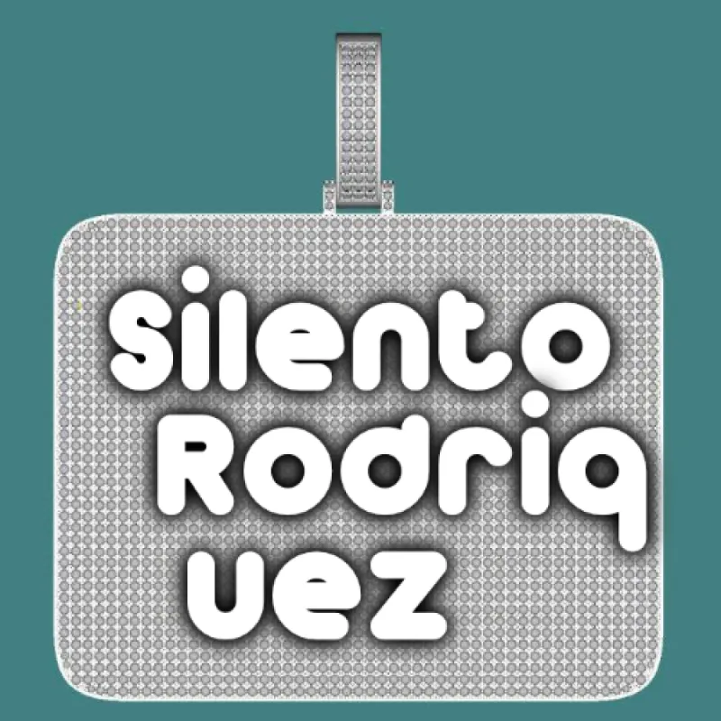 CUSTOM LETTER NECKLACE 3D BIG SQUARE sold by The GUU Shop