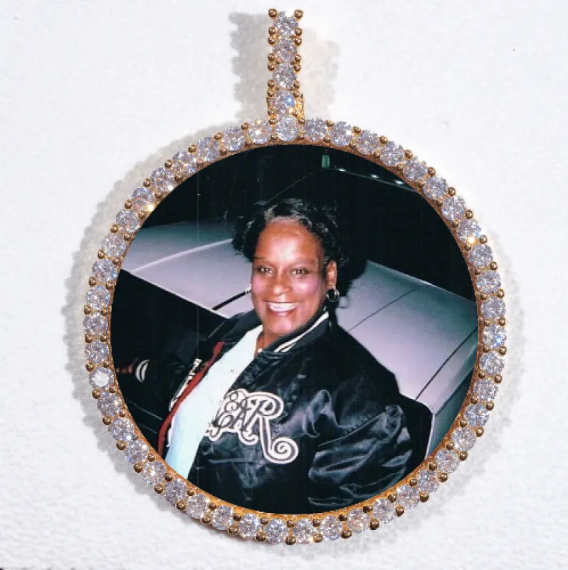 LARGE 3D CIRCLE CUSTOM PICTURE PENDANT sold by The GUU Shop