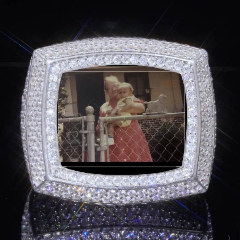 3D CUSTOM PICTURE ICED RING sold by The GUU Shop