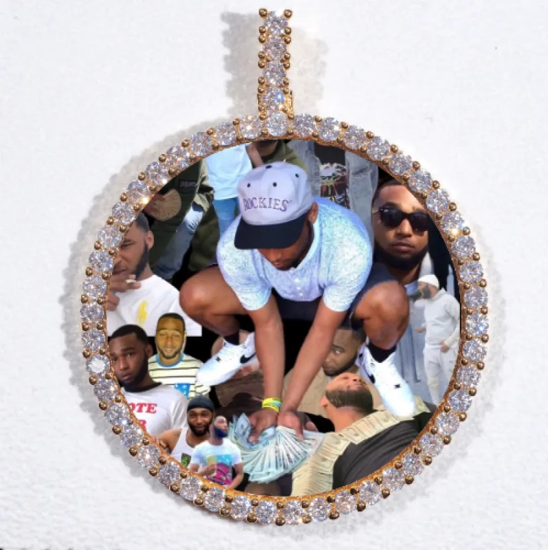 LARGE 3D CIRCLE CUSTOM PICTURE PENDANT sold by The GUU Shop