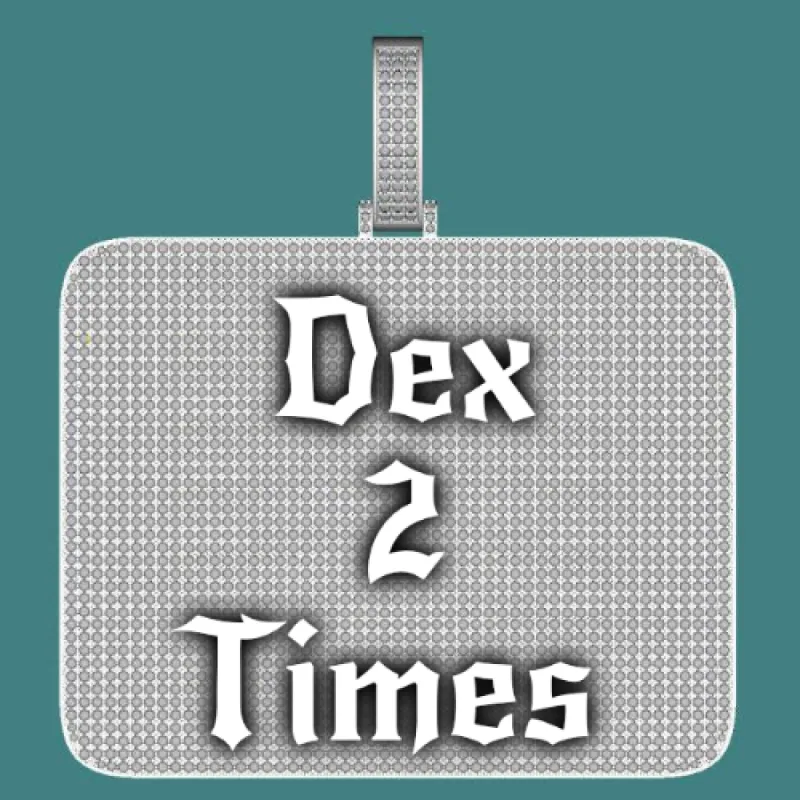 CUSTOM LETTER NECKLACE 3D BIG SQUARE sold by The GUU Shop