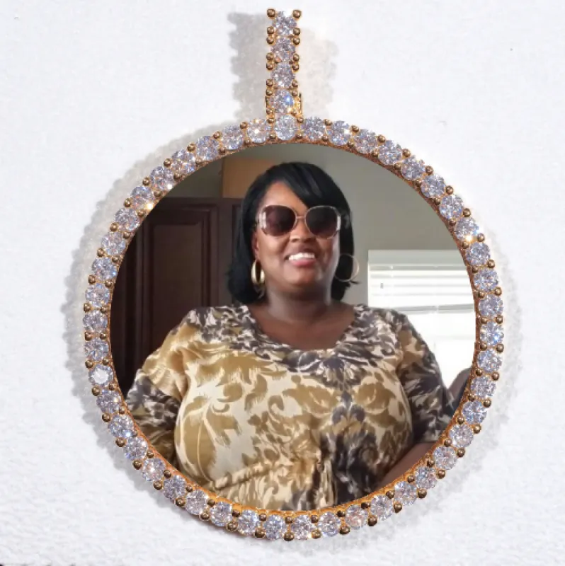 LARGE 3D CIRCLE CUSTOM PICTURE PENDANT sold by The GUU Shop