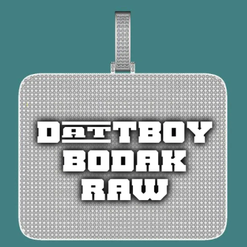 CUSTOM LETTER NECKLACE 3D BIG SQUARE sold by The GUU Shop