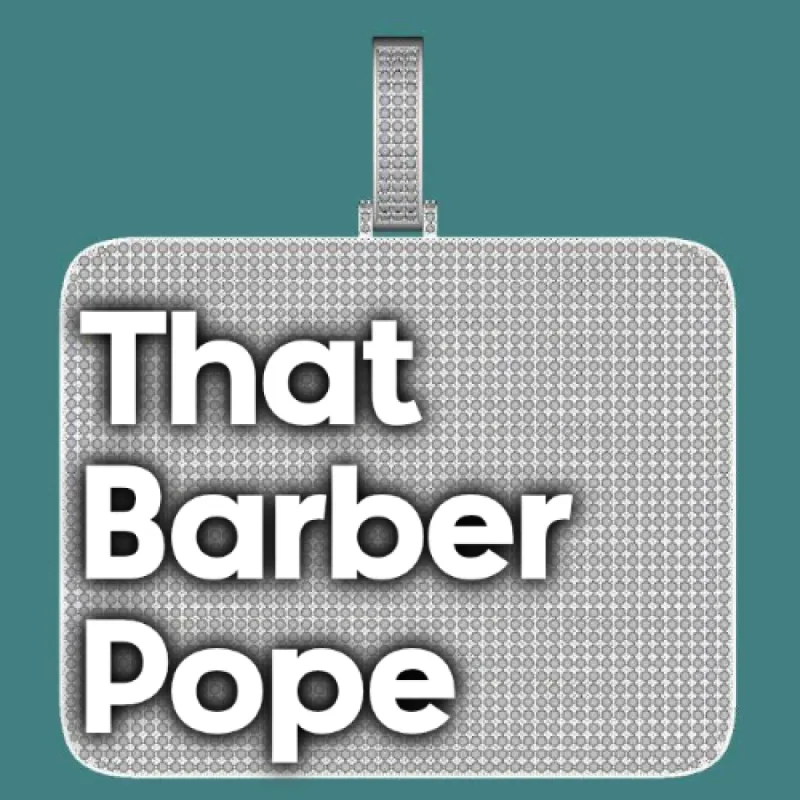 CUSTOM LETTER NECKLACE 3D BIG SQUARE sold by The GUU Shop