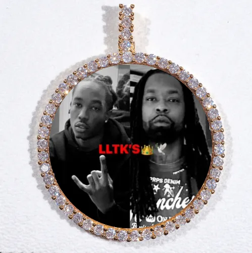 LARGE 3D CIRCLE CUSTOM PICTURE PENDANT sold by The GUU Shop