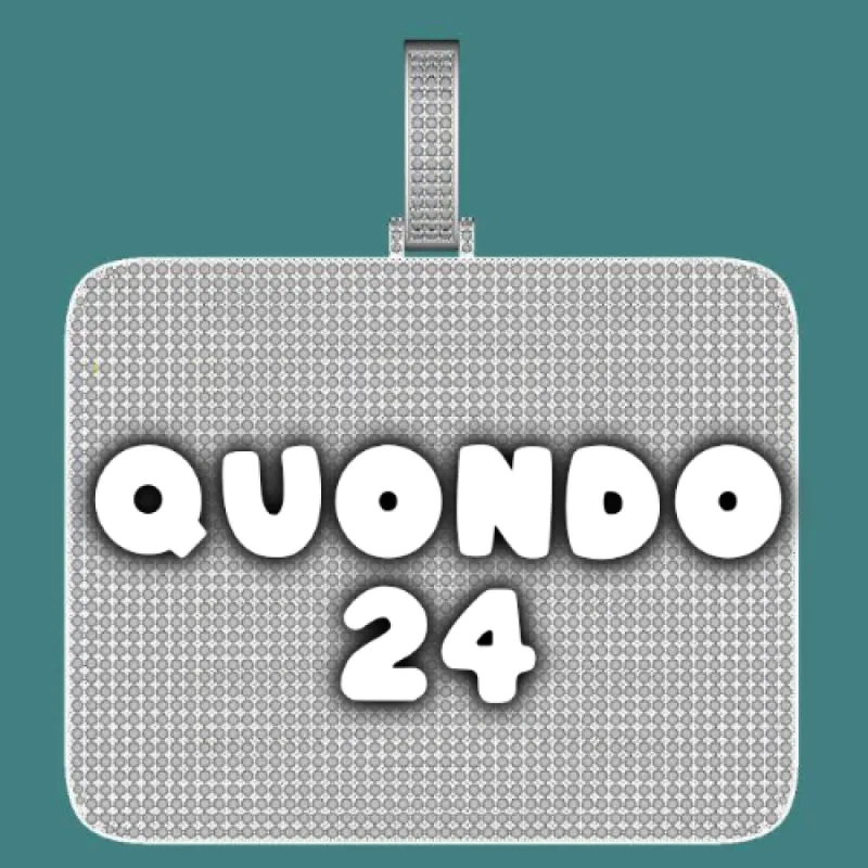 CUSTOM LETTER NECKLACE 3D BIG SQUARE sold by The GUU Shop