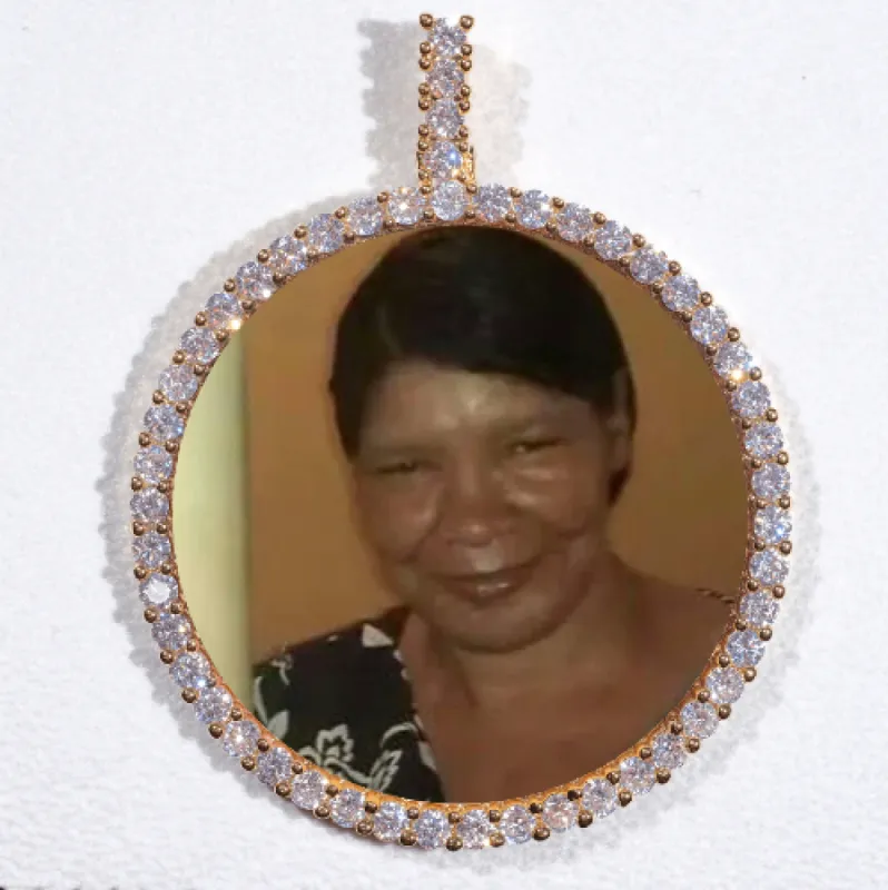 LARGE 3D CIRCLE CUSTOM PICTURE PENDANT sold by The GUU Shop