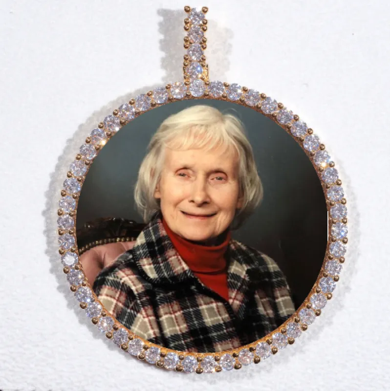 LARGE 3D CIRCLE CUSTOM PICTURE PENDANT sold by The GUU Shop