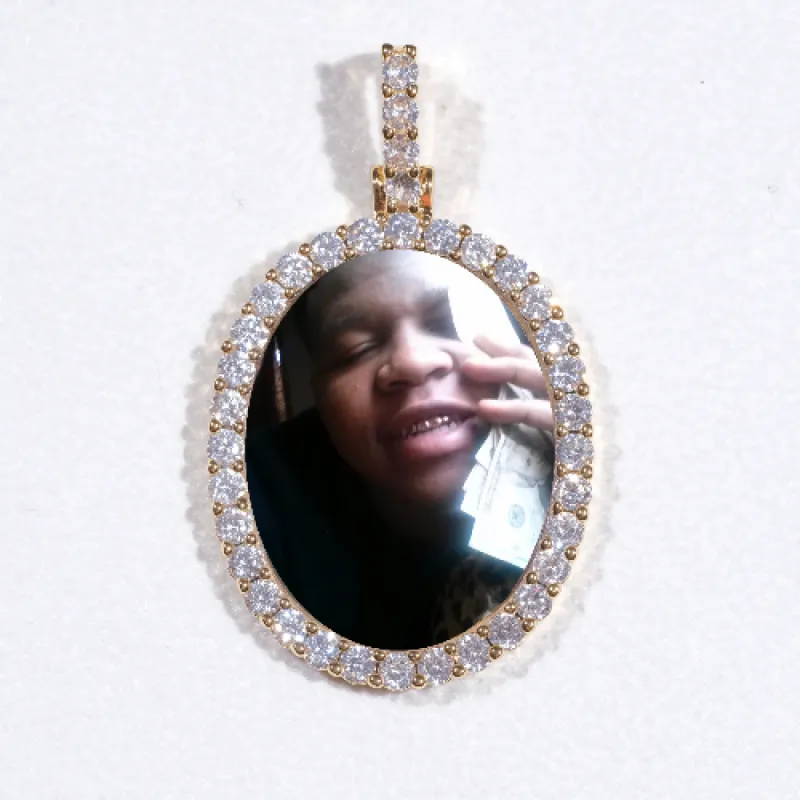 3D Oval Custom Picture Pendant sold by The GUU Shop