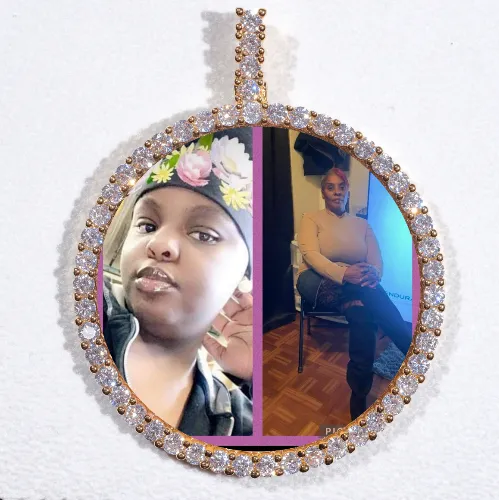 LARGE 3D CIRCLE CUSTOM PICTURE PENDANT sold by The GUU Shop