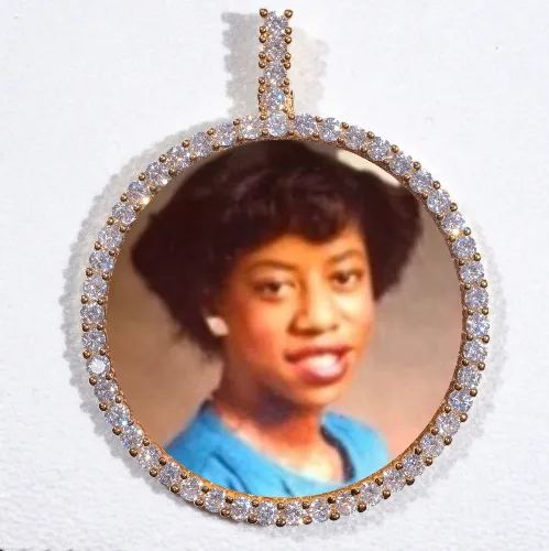 LARGE 3D CIRCLE CUSTOM PICTURE PENDANT sold by The GUU Shop