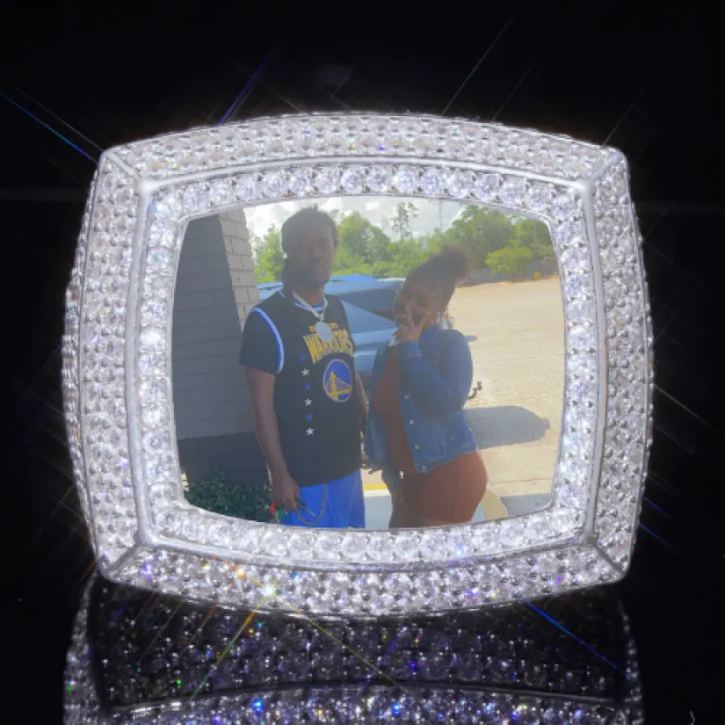 3D CUSTOM PICTURE ICED RING sold by The GUU Shop