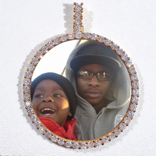 LARGE 3D CIRCLE CUSTOM PICTURE PENDANT sold by The GUU Shop