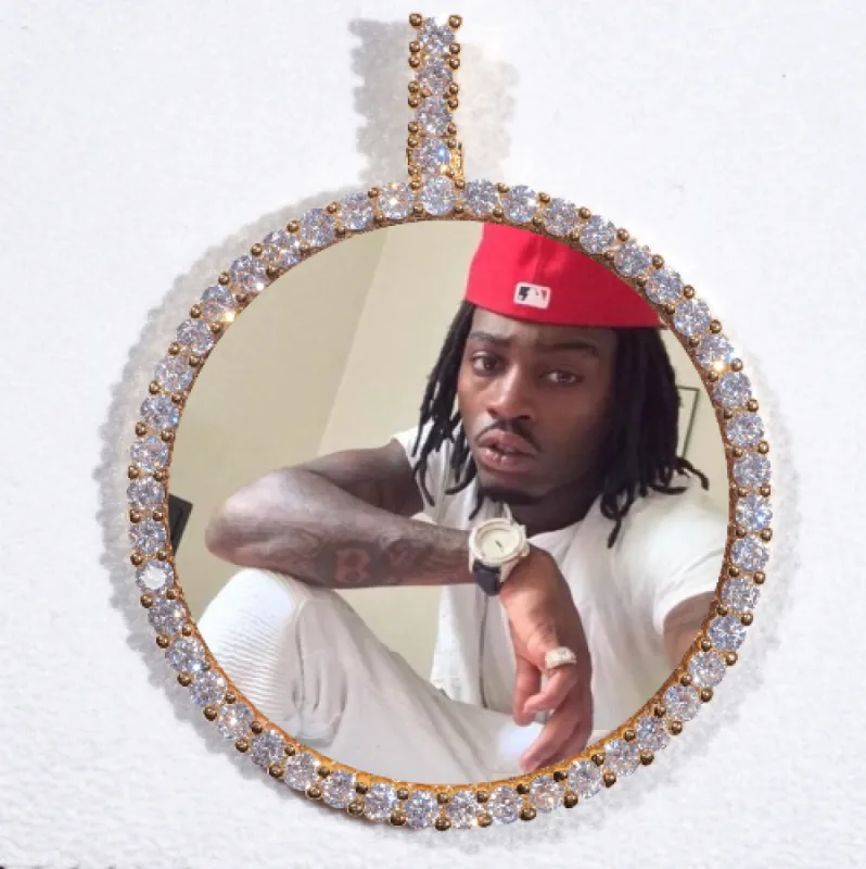 LARGE 3D CIRCLE CUSTOM PICTURE PENDANT sold by The GUU Shop