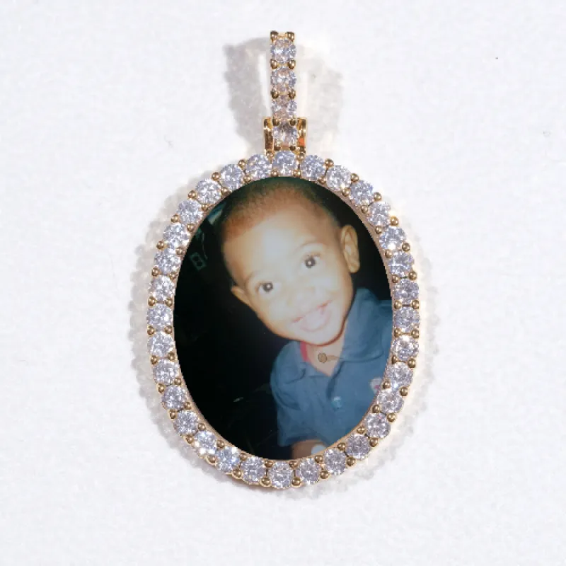 3D Oval Custom Picture Pendant sold by The GUU Shop