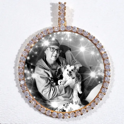 LARGE 3D CIRCLE CUSTOM PICTURE PENDANT sold by The GUU Shop