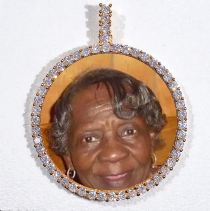 LARGE 3D CIRCLE CUSTOM PICTURE PENDANT sold by The GUU Shop