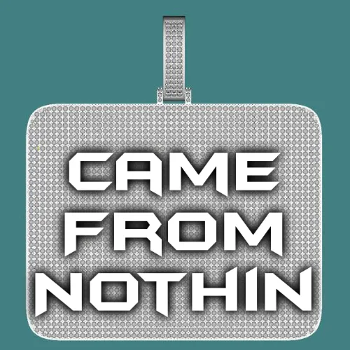 CUSTOM LETTER NECKLACE 3D BIG SQUARE sold by The GUU Shop