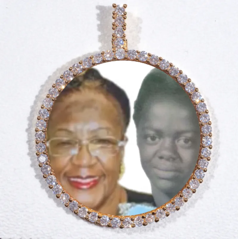 LARGE 3D CIRCLE CUSTOM PICTURE PENDANT sold by The GUU Shop