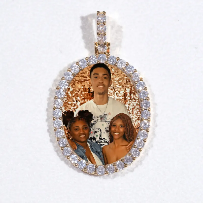3D Oval Custom Picture Pendant sold by The GUU Shop