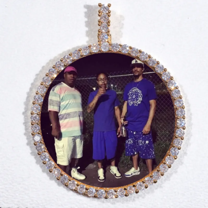 LARGE 3D CIRCLE CUSTOM PICTURE PENDANT sold by The GUU Shop