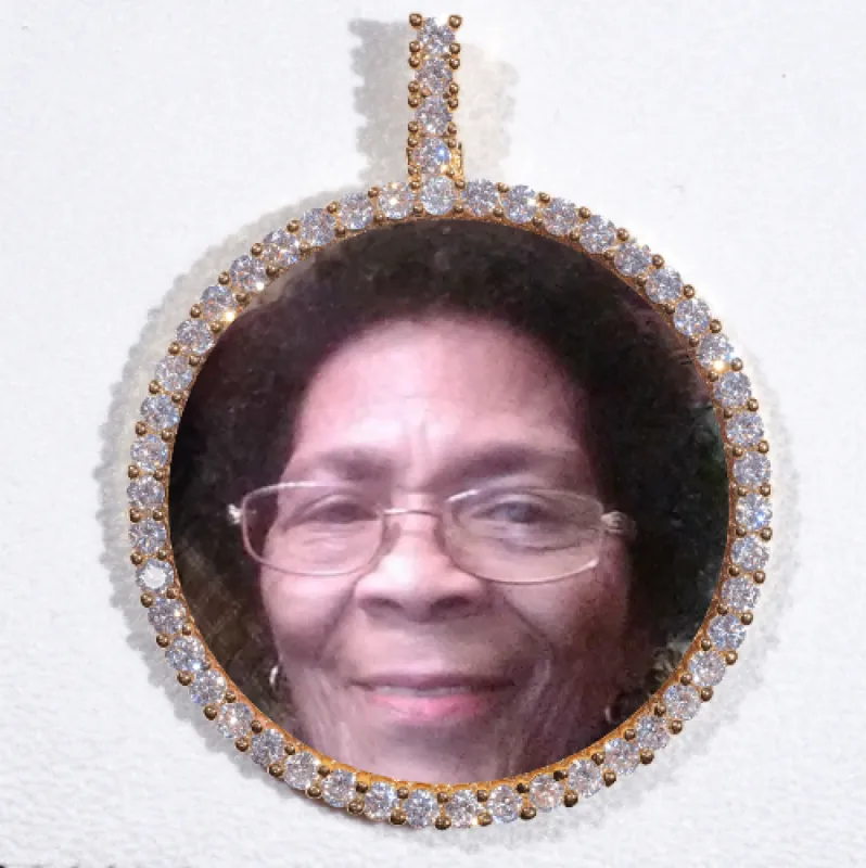 LARGE 3D CIRCLE CUSTOM PICTURE PENDANT sold by The GUU Shop