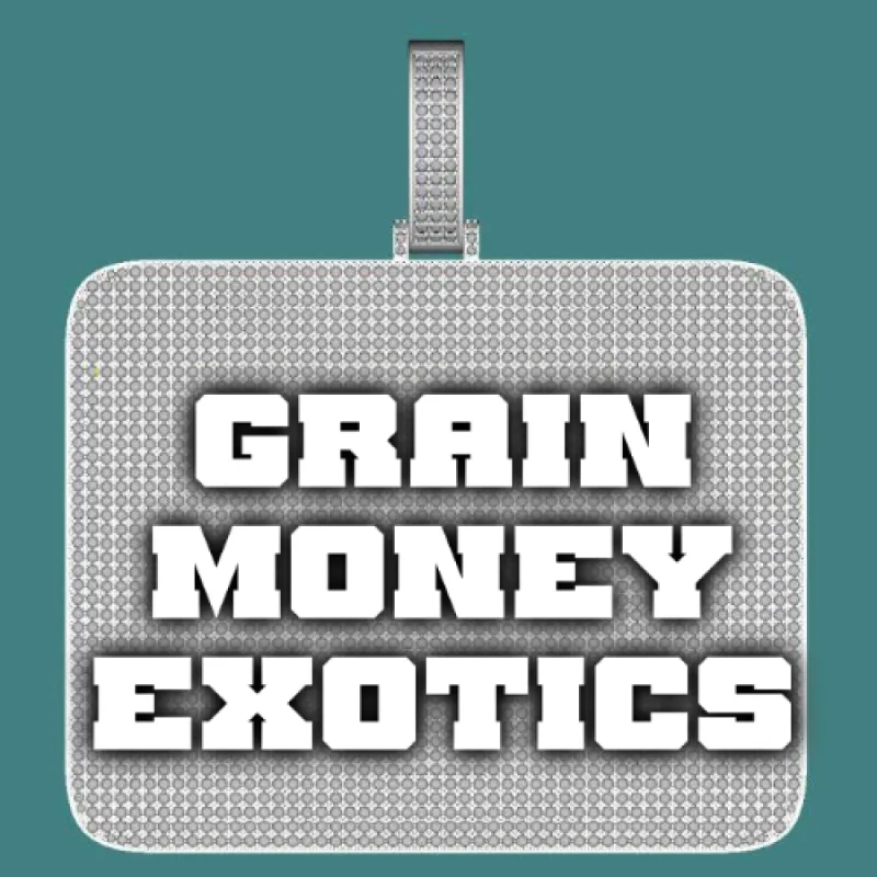 CUSTOM LETTER NECKLACE 3D BIG SQUARE sold by The GUU Shop