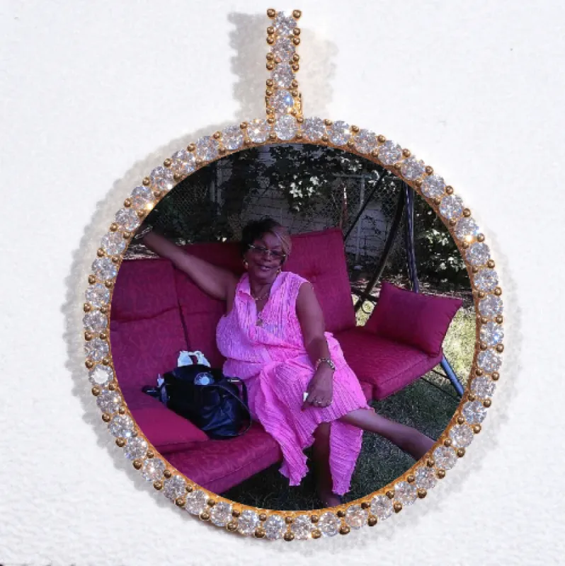 LARGE 3D CIRCLE CUSTOM PICTURE PENDANT sold by The GUU Shop