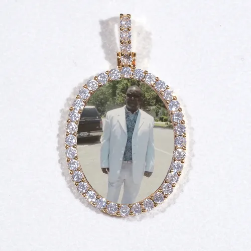3D Oval Custom Picture Pendant sold by The GUU Shop