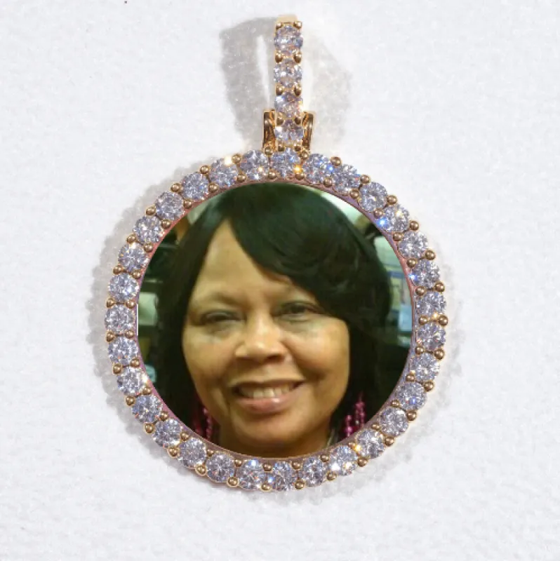 3D CIRCLE CUSTOM PICTURE PENDANT SMALL SIZE sold by The GUU Shop