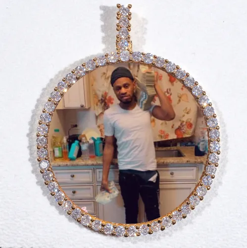 LARGE 3D CIRCLE CUSTOM PICTURE PENDANT sold by The GUU Shop