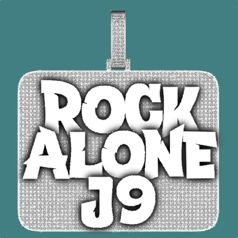 CUSTOM LETTER NECKLACE 3D BIG SQUARE sold by The GUU Shop