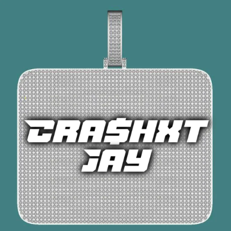 CUSTOM LETTER NECKLACE 3D BIG SQUARE sold by The GUU Shop