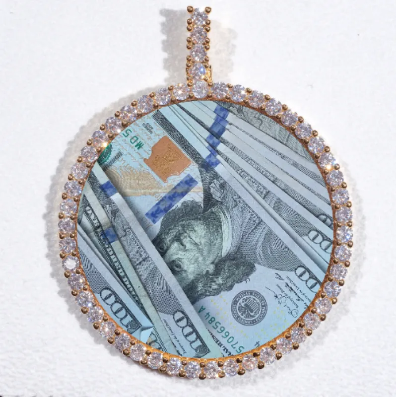 LARGE 3D CIRCLE CUSTOM PICTURE PENDANT sold by The GUU Shop