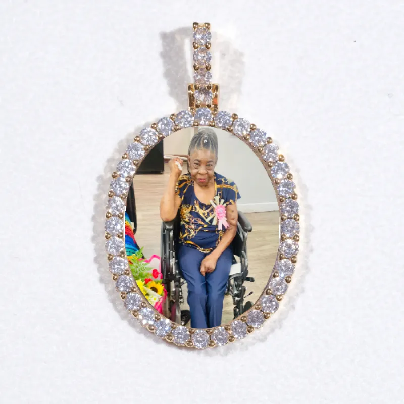 3D Oval Custom Picture Pendant sold by The GUU Shop