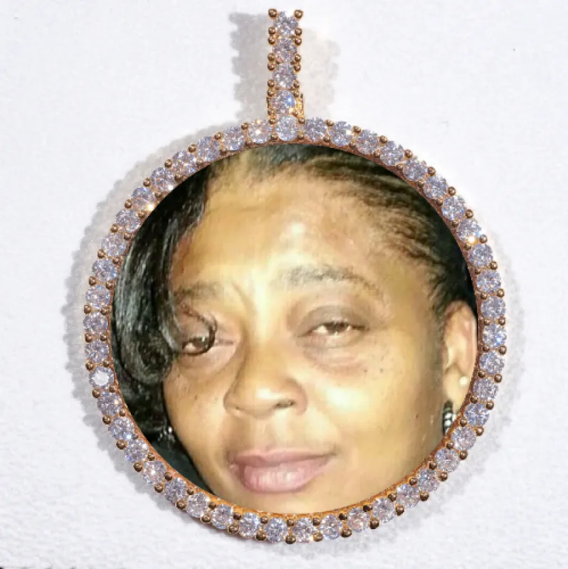 LARGE 3D CIRCLE CUSTOM PICTURE PENDANT sold by The GUU Shop